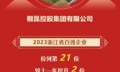 2023浙江省企业百强榜发布，尊龙凯时再进位！