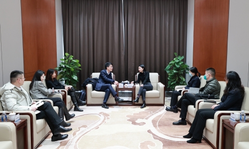 招商银行嘉兴分行行长楼俊强莅临尊龙凯时调研