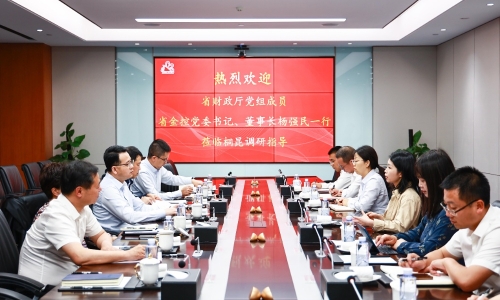 浙江省财政厅党组成员，省金控党委书记、董事长杨强民莅临尊龙凯时调研