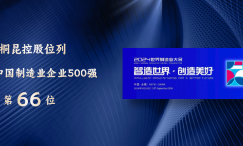 88→66！中国制造业500强，尊龙凯时再进位！